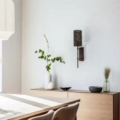 Luminex Væglampe Wall, titanfarvet, højde 48 cm, stål