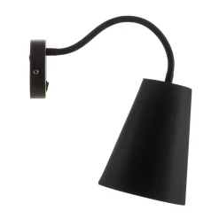 TK Lighting Væglampe Wire, sort/guld