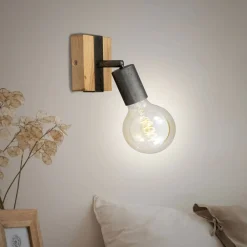 Briloner Væglampe Wood Basic, 1 lyskilde