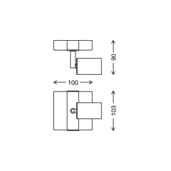 Briloner Væglampe Wood Basic, 1 lyskilde