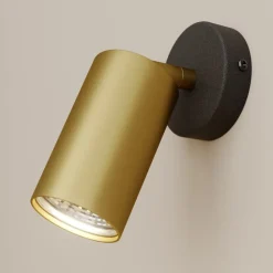 Nowodvorski Lighting Gang|Loftlamper>Vægspot Eye Spot 1 lyskilde, sort/messing