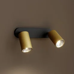 Nowodvorski Lighting Loftlamper|Spotlights>Vægspot Eye Spot med 2 lyskilder, sort/messing