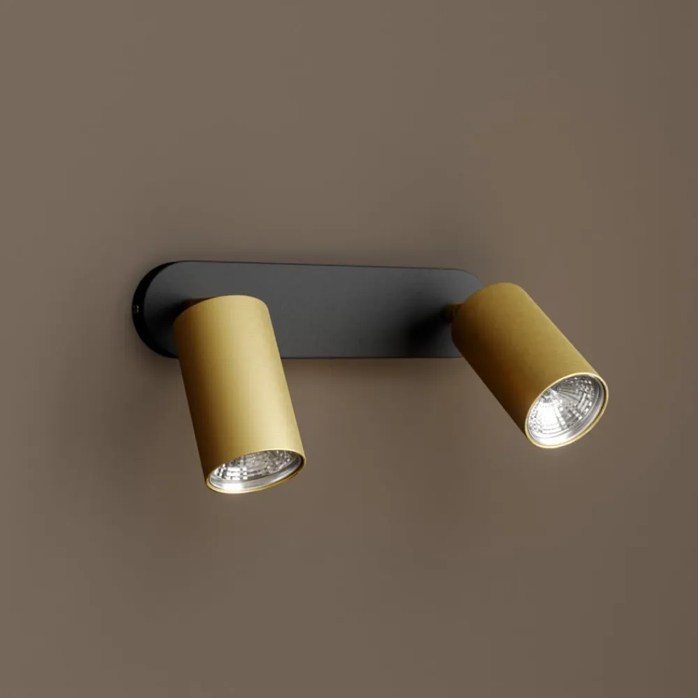 Nowodvorski Lighting Loftlamper|Spotlights>Vægspot Eye Spot med 2 lyskilder, sort/messing