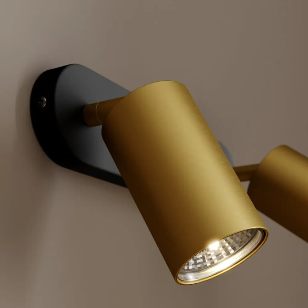 Nowodvorski Lighting Loftlamper|Spotlights>Vægspot Eye Spot med 2 lyskilder, sort/messing