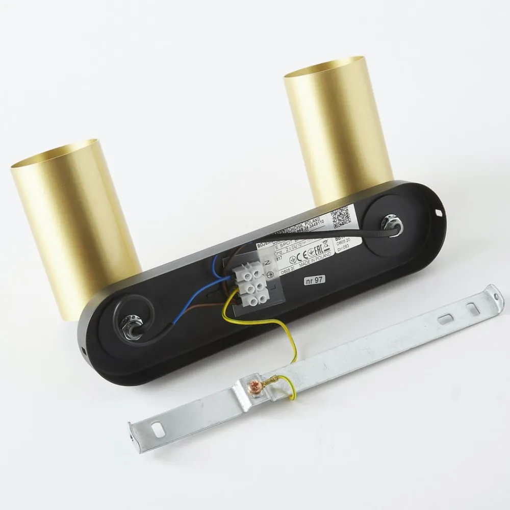 Nowodvorski Lighting Loftlamper|Spotlights>Vægspot Eye Spot med 2 lyskilder, sort/messing