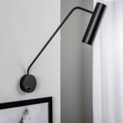 Vægspot Eye Super med afbryder, sort^Nowodvorski Lighting Outlet