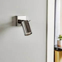 Vægspot Round, krom, 1 lyskilde^SOLLUX LIGHTING Best