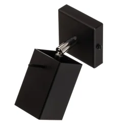 Vægspot Square, sort, 1 lyskilde^SOLLUX LIGHTING New