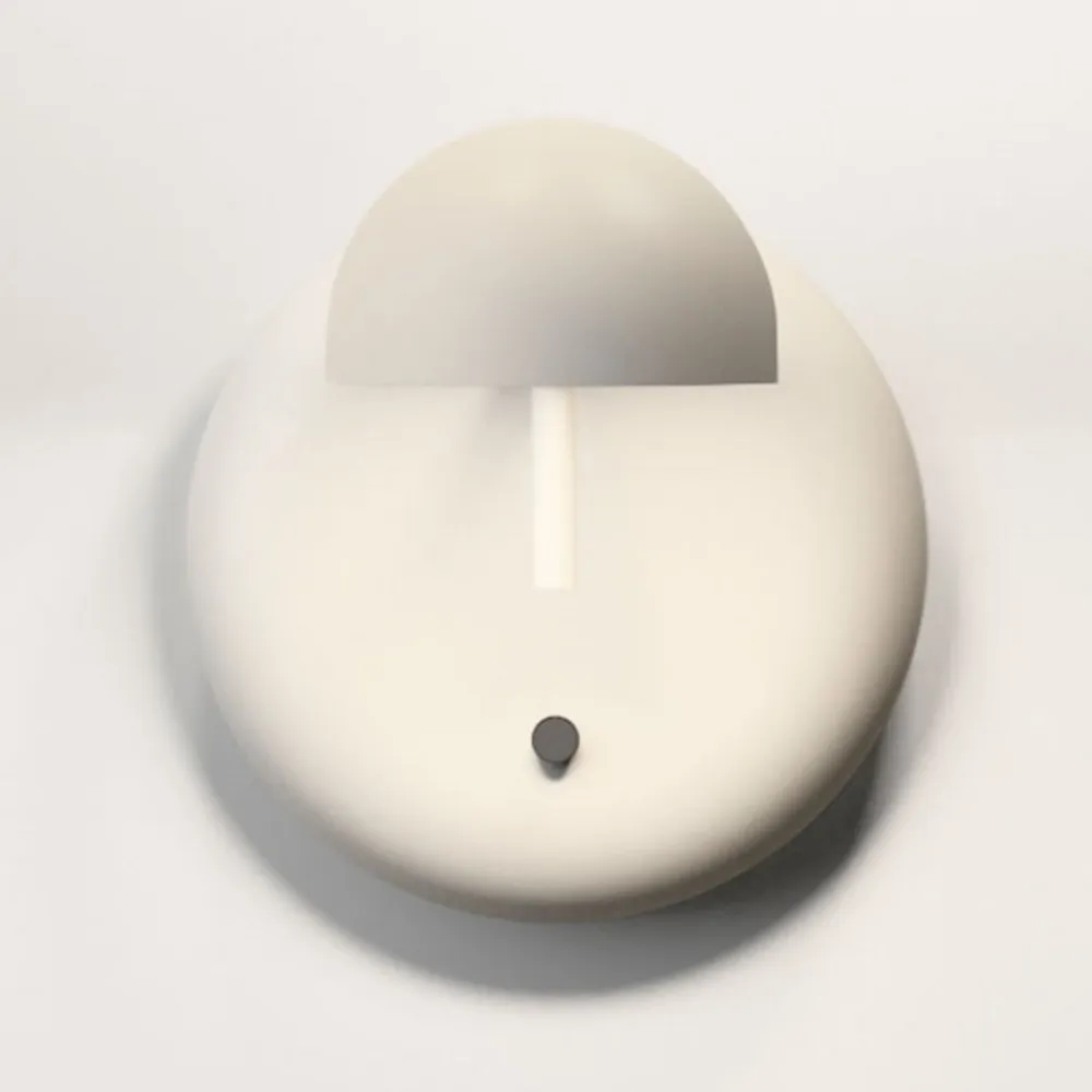 Vibia Væglamper>Pin 1675 LED-væglampe, 11 cm, cremefarvet