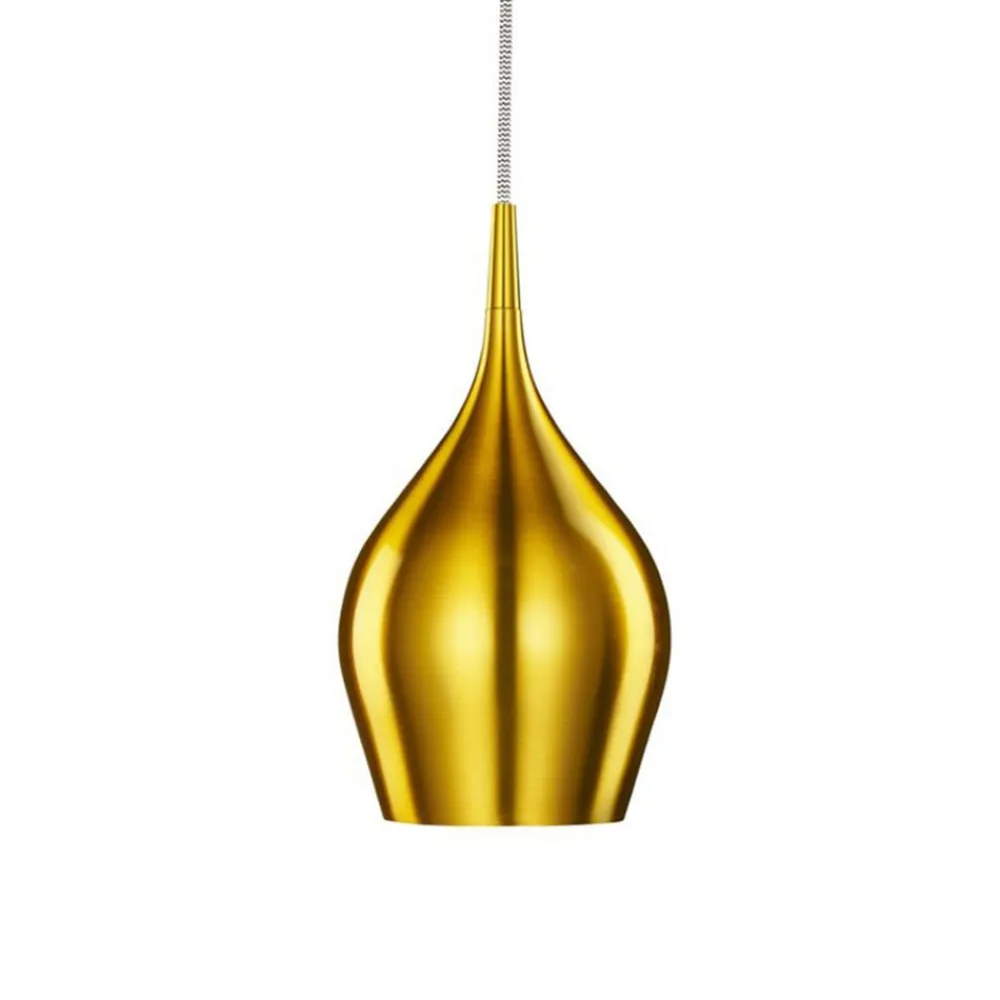 Searchlight Pendellamper>Vibrant hængelampe Ø 12 cm, guld