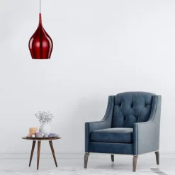 Vibrant hængelampe Ø 12 cm, rød^Searchlight Clearance