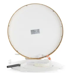 ORION Vika LED-loftlampe, rund, mat guld, Ø 30 cm