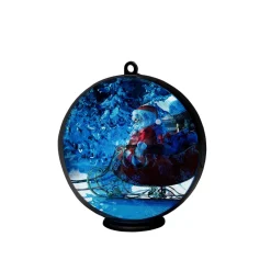 Konstsmide Christmas Vinterlandskab 3D-hologramkugle, 64 LED’er