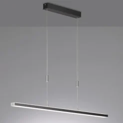 Vitan LED-pendel, sandsort, længde 115 cm, 2-lys, CCT^FISCHER & HONSEL Best