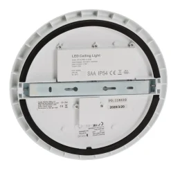 Elstead Welland IP44 LED-loftlampe, poleret messing