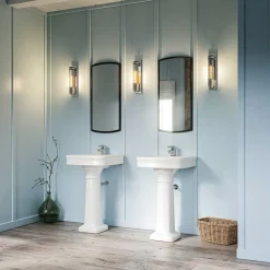 Quintiesse Wellington1 væglampe til badeværelset, krom, 1 lyskilde, højde 40 cm