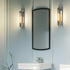 Quintiesse Wellington1 væglampe til badeværelset, krom, 1 lyskilde, højde 40 cm