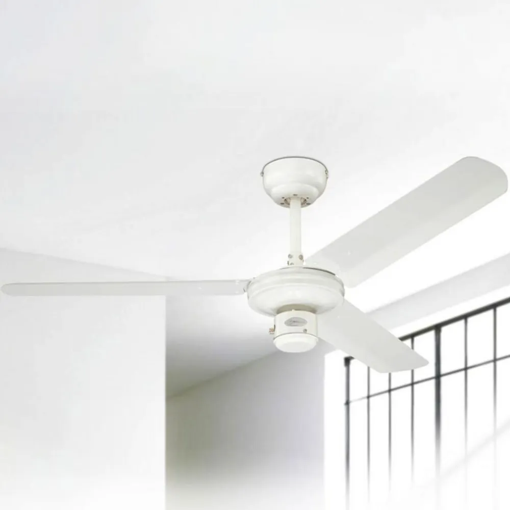 loftventilator Industrial hvid lydløs Ø 122 cm^Westinghouse