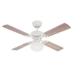 Vegas ventilator, lys, hvid/fyr^Westinghouse Online