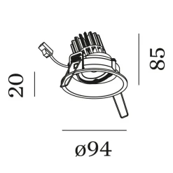 Wever & Ducré Lighting WEVER & DUCRÉ Deep Adjust indbygget 2.700K hvid