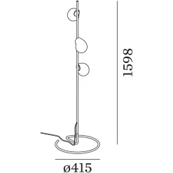 WEVER & DUCRÉ Dro 1.0 Comp gulvlampe sort og hvid^Wever & Ducré Lighting Discount