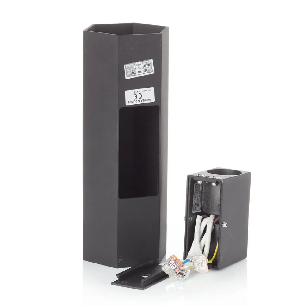 Wever & Ducré Lighting Væglamper>WEVER & DUCRÉ Hexo mini 2.0 væglampe 20 cm sort