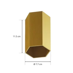 WEVER & DUCRÉ Hexo mini 1.0 Væglampe 11,5 cm guld^Wever & Ducré Lighting Outlet