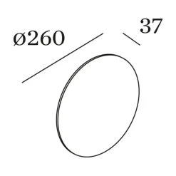 Wever & Ducré Lighting Væglamper>WEVER & DUCRÉ Miles 3.0 rund væg Ø 26cm sort