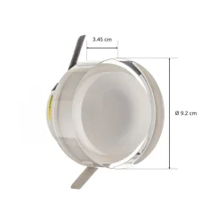 Wever & Ducré Lighting WEVER & DUCRÉ Mirbi IP44 1.0 LED-indbygningslampe rund