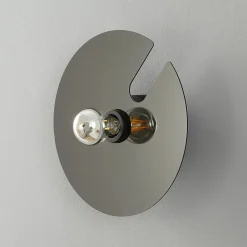 Wever & Ducré Lighting WEVER & DUCRÉ Mirro 1.0 væg 30cm sort/krom