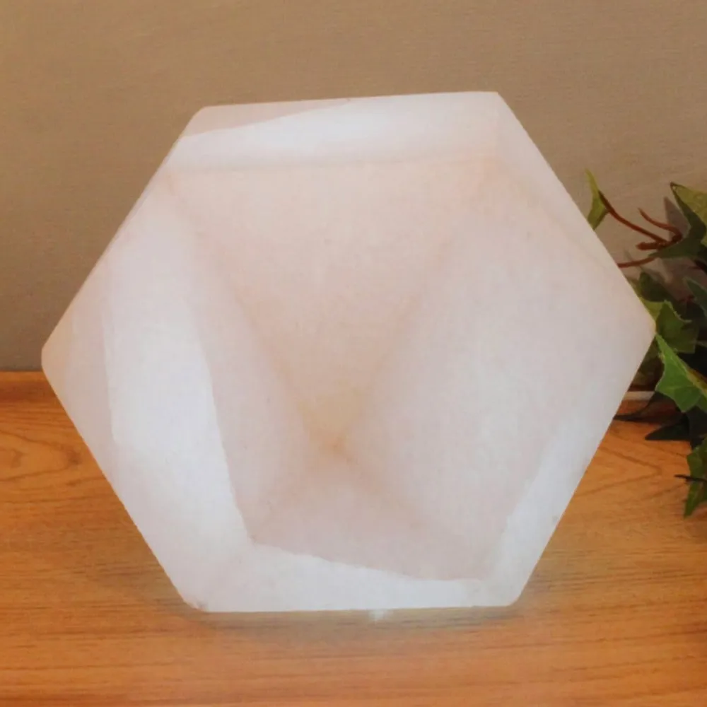 Wagner Life Dekorationsbelysning|Bordlamper>White Line Diamant LED-saltlampe, USB