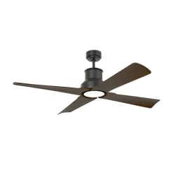 FARO BARCELONA Winche M loftventilator, LED-lampe IP44 sort