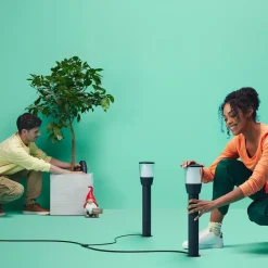 Elpas LED-gadelampe sort RGBW udvidelse^WiZ New