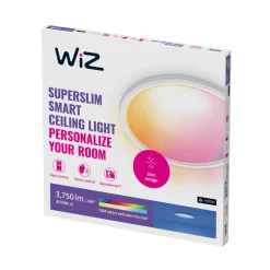 WiZ Loftlamper>SuperSlim LED-loftslampe RGBW Ø54cm hvid