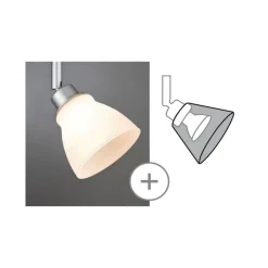 Wolbi glasskærm i hvidt^Paulmann