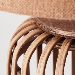 Woodrow bordlampe af bambus med stofskærm^Brilliant Sale