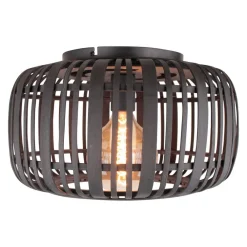 Brilliant Woodrow loftlampe med burskærm i bambus