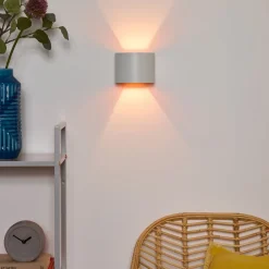 Xio LED-væglampe, bredde 13 cm, hvid^Lucide Best