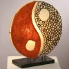 Woru Bordlamper>Ying Yang bordlampe på træfod 33 cm