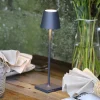 Zafferano Dekorationsbelysning|Terrassebelysning>Poldina micro akku-lampe, IP65 mørkegrå
