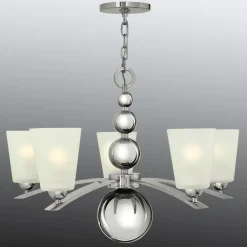 HINKLEY Lysekroner>Zelda lysekrone, 5 lyskilder, nikkel