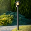 Lucide Gadebelysning>Zico pullertlampe af aluminium, sort