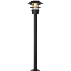 Lucide Gadebelysning>Zico pullertlampe af aluminium, sort