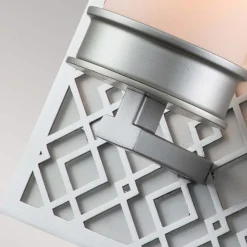 Elstead Ziggy væglampe, sølv