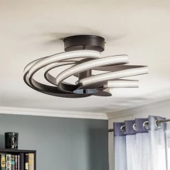 Domiluce Zoya LED-loftslampe, sort